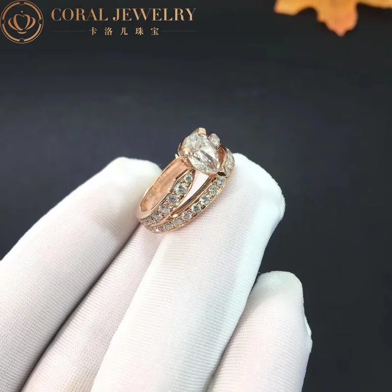 Chaumet Joséphine Aube Printanière Solitaire J4ME00 Rose Gold Diamonds 2