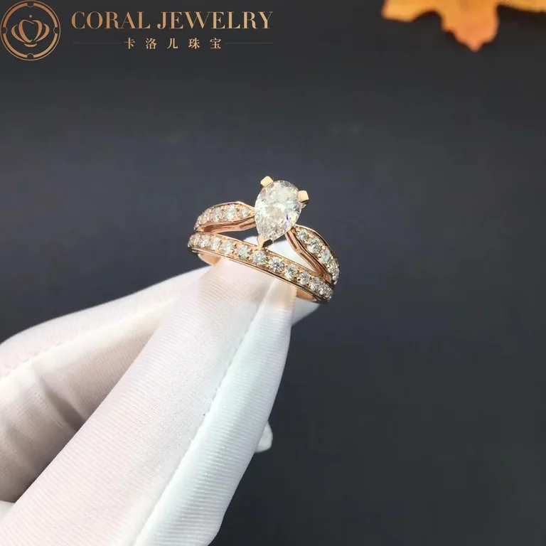 Chaumet Joséphine Aube Printanière Solitaire J4ME00 Rose Gold Diamonds 3