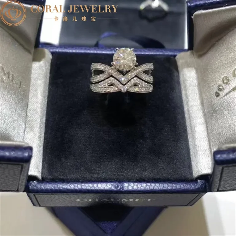 Chaumet Jos�phine Amour d?Aigrette Solitaire J84089-083761 0.50CT Platinum diamonds Combination Rings2