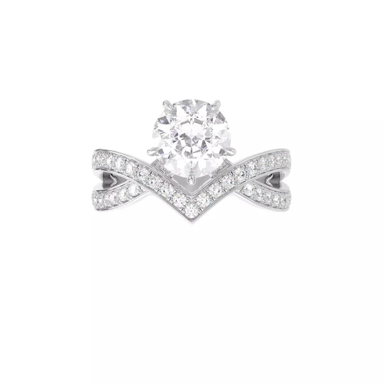 Chaumet Jos�phine Amour d?Aigrette Solitaire J84089 0.50CT Platinum diamonds 1