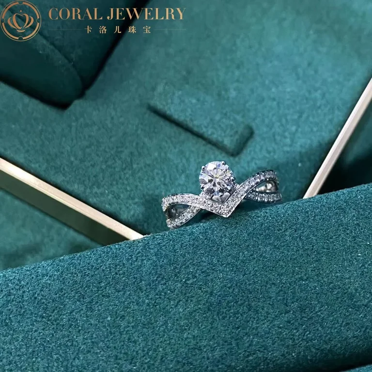 Chaumet Jos�phine Amour d?Aigrette Solitaire J84089 0.50CT Platinum diamonds 6