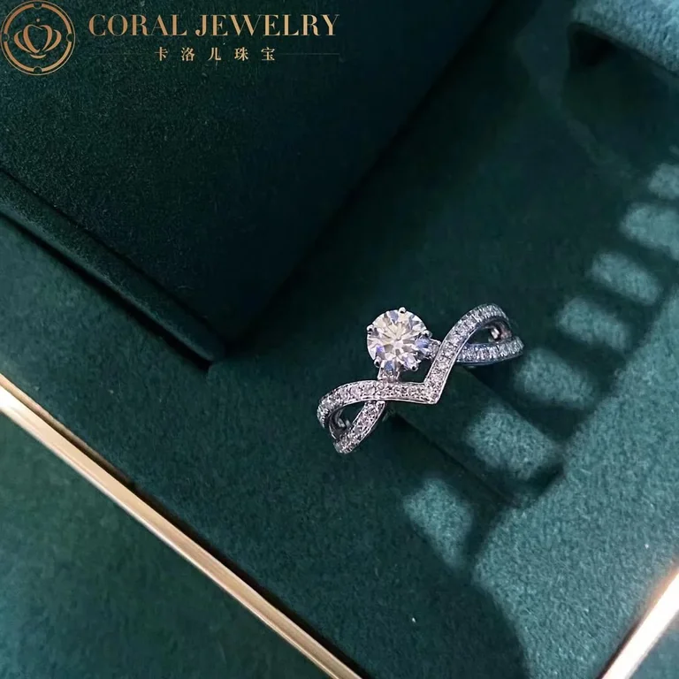 Chaumet Jos�phine Amour d?Aigrette Solitaire J84089 0.50CT Platinum diamonds 5