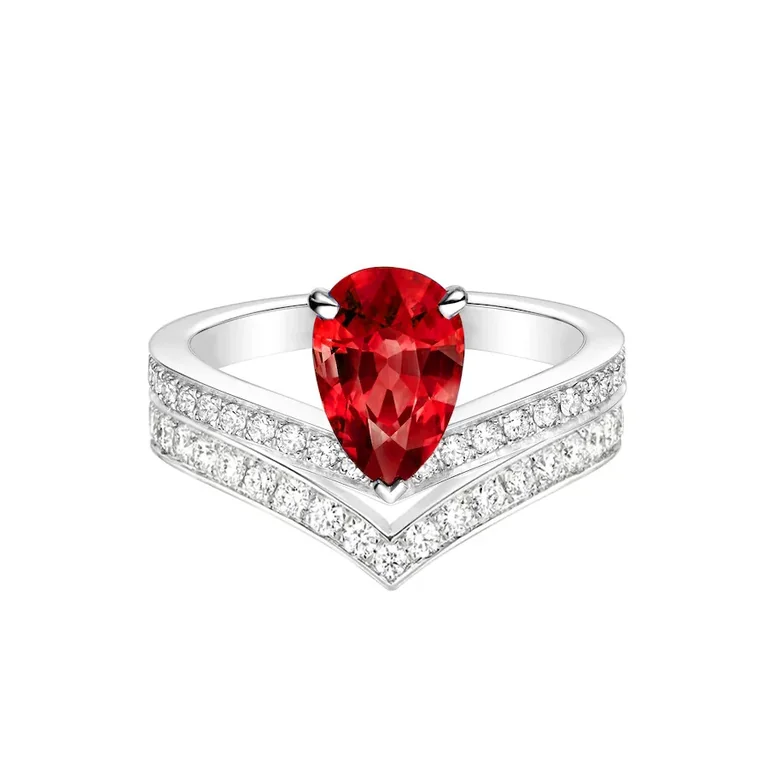 Chaumet Joséphine Aigrette Solitaire Platinum J3OQSB-083590, Rub, Diamonds Combination Rings1