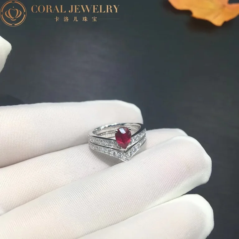 Chaumet Joséphine Aigrette Solitaire Platinum J3OQSB-083590, Rub, Diamonds Combination Rings5