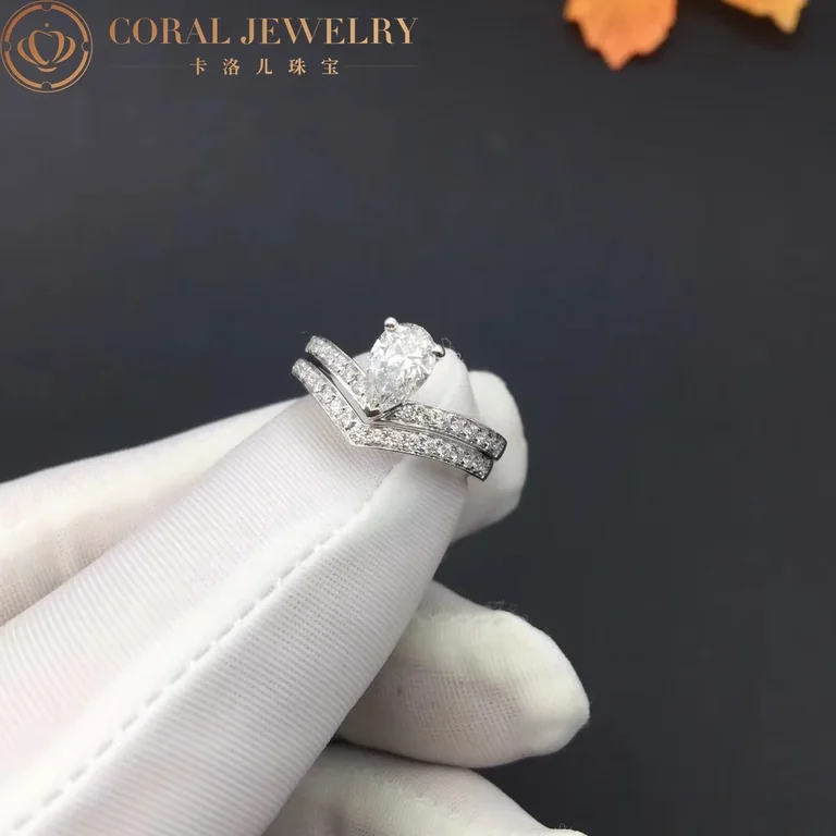 Chaumet Joséphine Aigrette Solitaire Platinum J3OQ00-083590, Diamonds Combination Rings