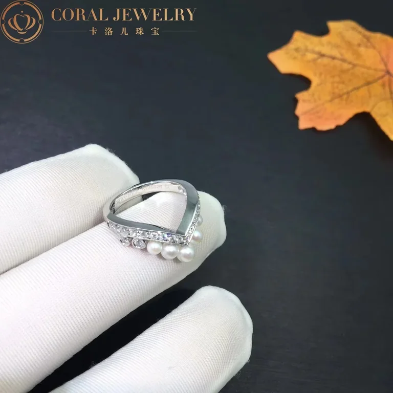 Chaumet Joséphine Aigrette Ring 083292 White Gold, Pearls, Diamonds 5