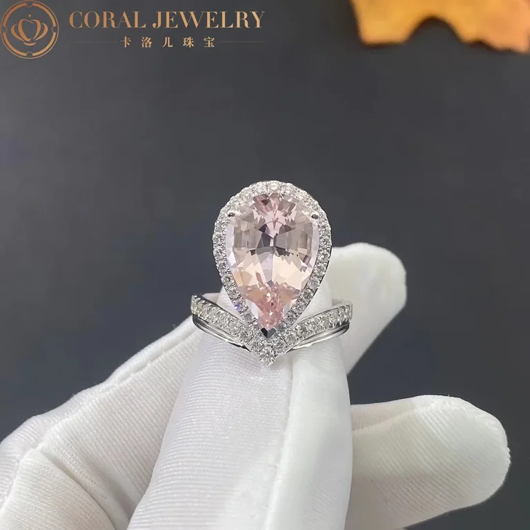 Chaumet Joséphine Aigrette Ring White gold, Morganite, Diamonds2