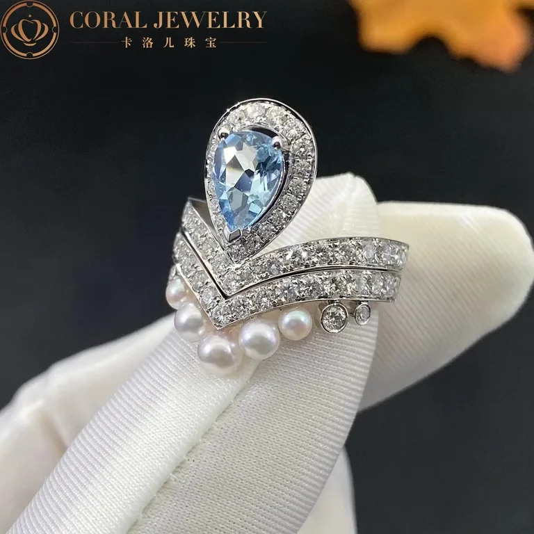 Chaumet Joséphine Aigrette Ring 083297-083292 White Gold Diamonds Combination Rings4