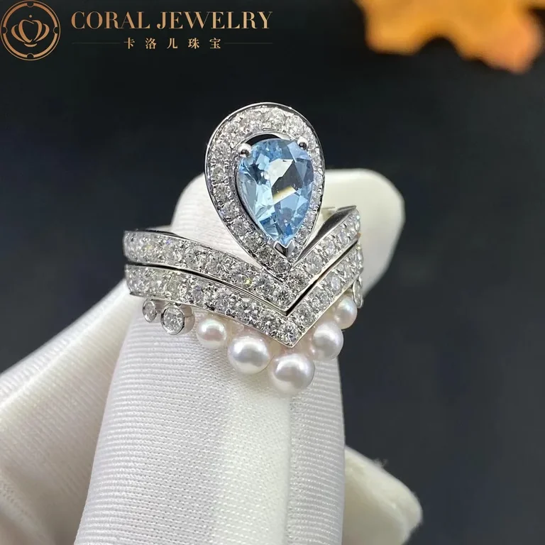 Chaumet Joséphine Aigrette Ring 083297-083292 White Gold Diamonds Combination Rings3