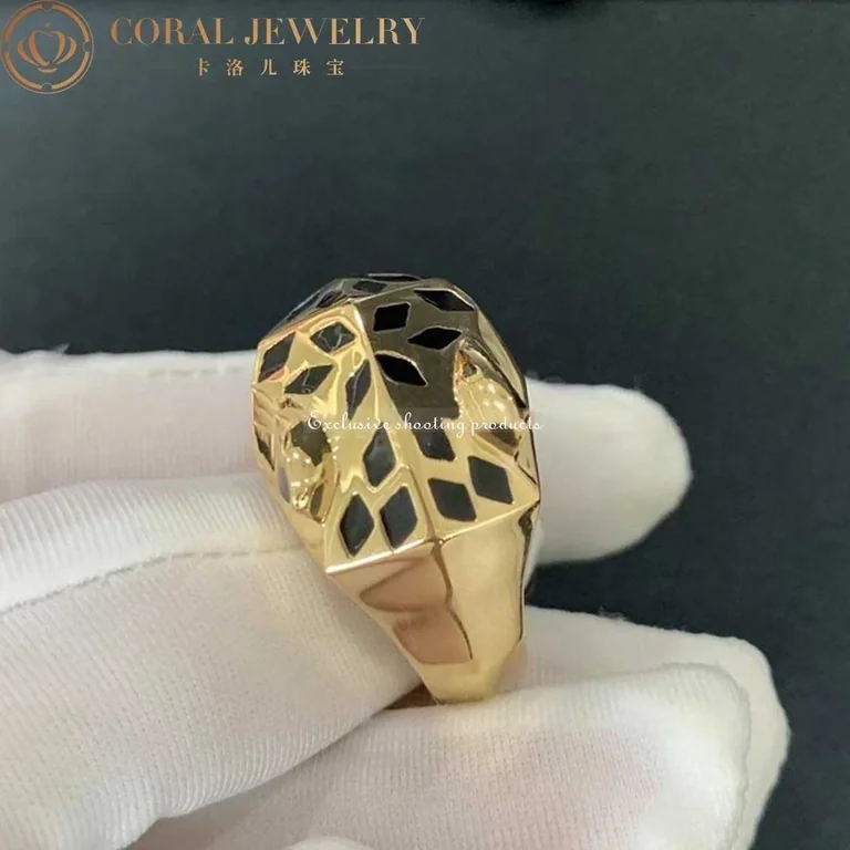 Cartier Panthère De Cartier B4074100, Yellow Gold,black Lacquer, Tsavorite, Onyx 7