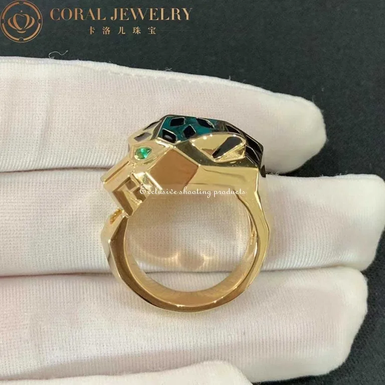 Cartier Panthère De Cartier B4074100, Yellow Gold,black Lacquer, Tsavorite, Onyx 4