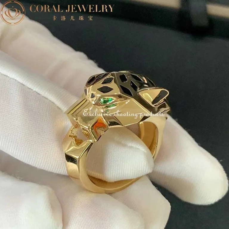 Cartier Panthère De Cartier B4074100, Yellow Gold,black Lacquer, Tsavorite, Onyx 2