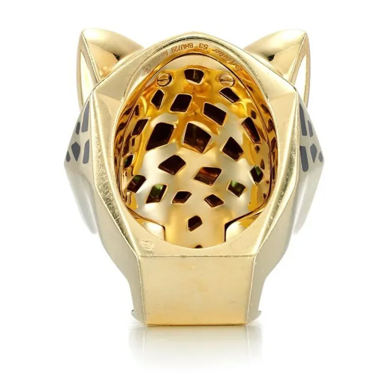 Cartier Panthère De Cartier N4193100, Yellow Gold,black Lacquer, Peridots, Onyx 11