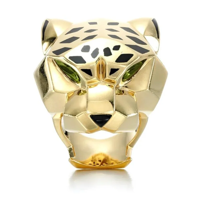 Cartier Panthère De Cartier N4193100, Yellow Gold,black Lacquer, Peridots, Onyx 9