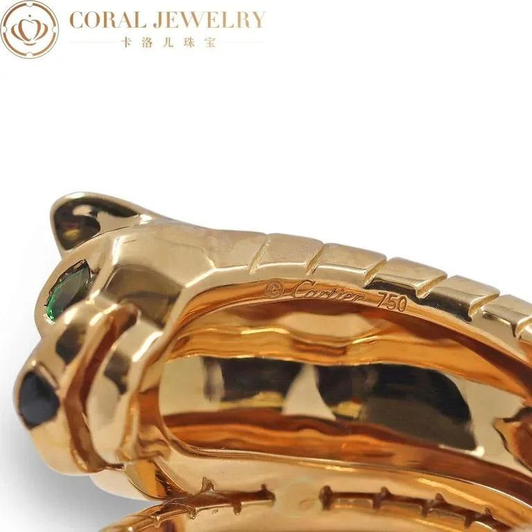 Cartier Panthère De Cartier B4081600, Yellow Gold, Tsavorite, and Onyx 2