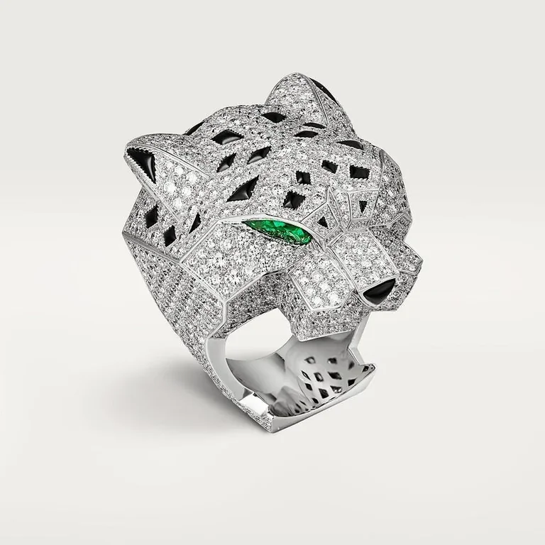Cartier Panthè1re De Cartier H4179600, White Gold, Emeralds, Onyx