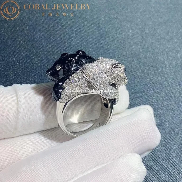 Cartier Panthère de Cartier ring H4380800, White Gold, Emerald, Onyx, Diamonds 5