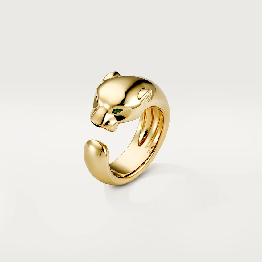 Cartier Panthère De B4085900 Cartier Ring Yellow Gold Tsavorite 2