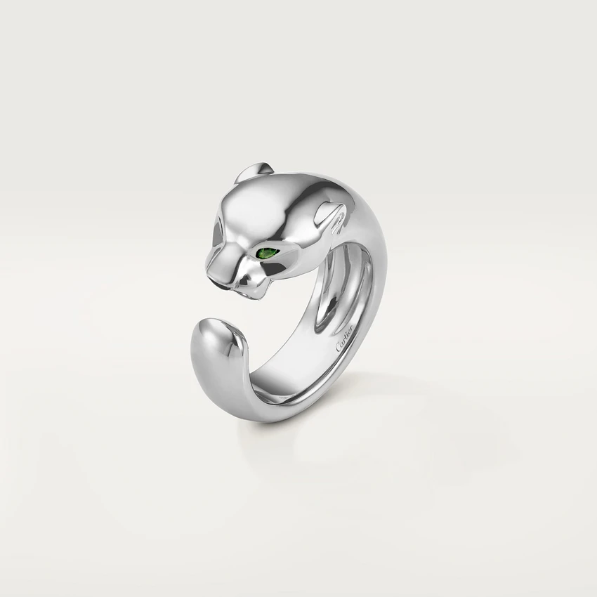 Cartier Panthère De B4099500 Cartier Ring White Gold Tsavorite 2