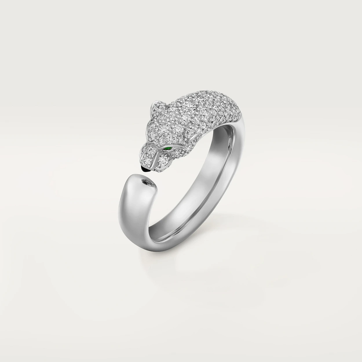 Cartier Panthère De N4765900 Cartier Ring White Gold Emeralds Diamonds 1