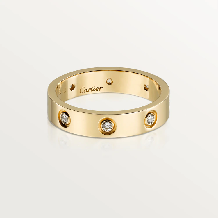 Cartier Love Wedding B4056200 Band 8 Diamonds Yellow Gold 2