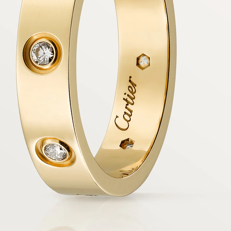 Cartier Love Wedding B4056200 Band 8 Diamonds Yellow Gold 3