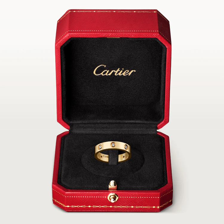 Cartier Love Wedding B4056200 Band 8 Diamonds Yellow Gold 8