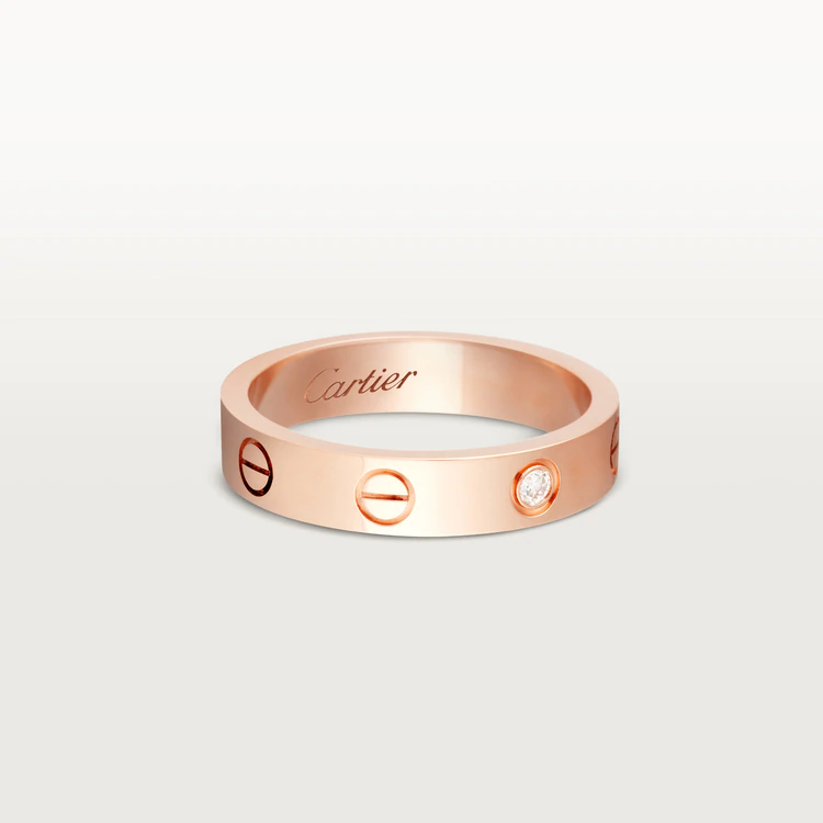 Cartier Love Wedding Band B4050700 1 Diamond Rose Gold 1
