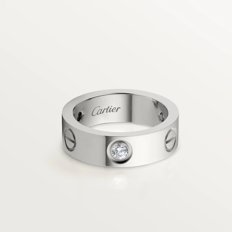 Cartier Love Ring B4032500 3 Diamonds White Gold 1