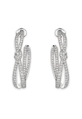 Chaumet 083224 Liens Séduction Hoop Earrings White Gold Diamond 1