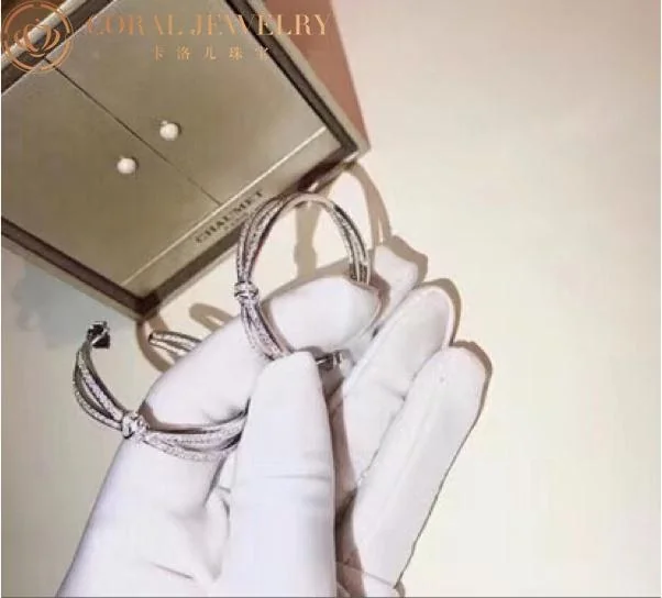 Chaumet 083224 Liens Séduction Hoop Earrings White Gold Diamond 7