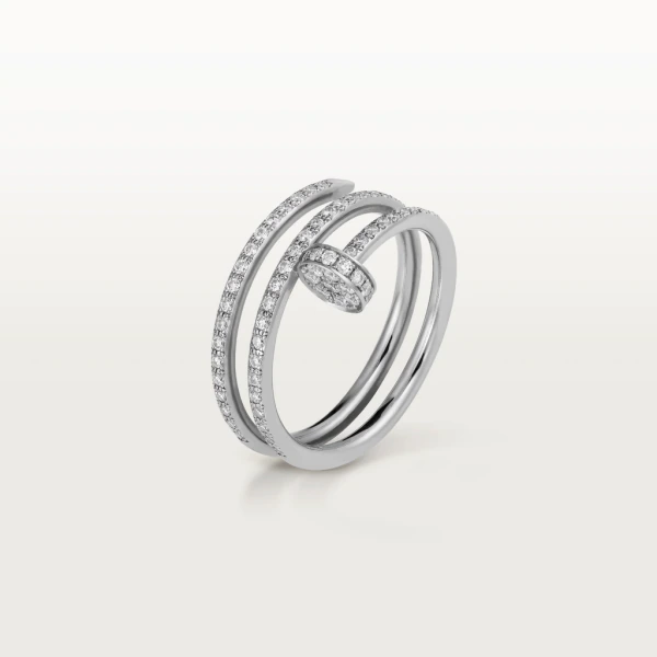 Cartier Juste un Clou Ring B4211100 White Gold Diamonds 1