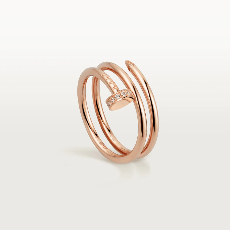 Cartier Juste un Clou Ring B4210800 Rose Gold Diamonds 2