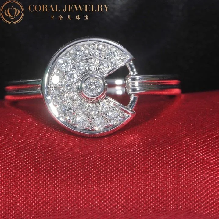 Cartier Amulette De Cartier Ring B4213500 XS Model White Gold 4