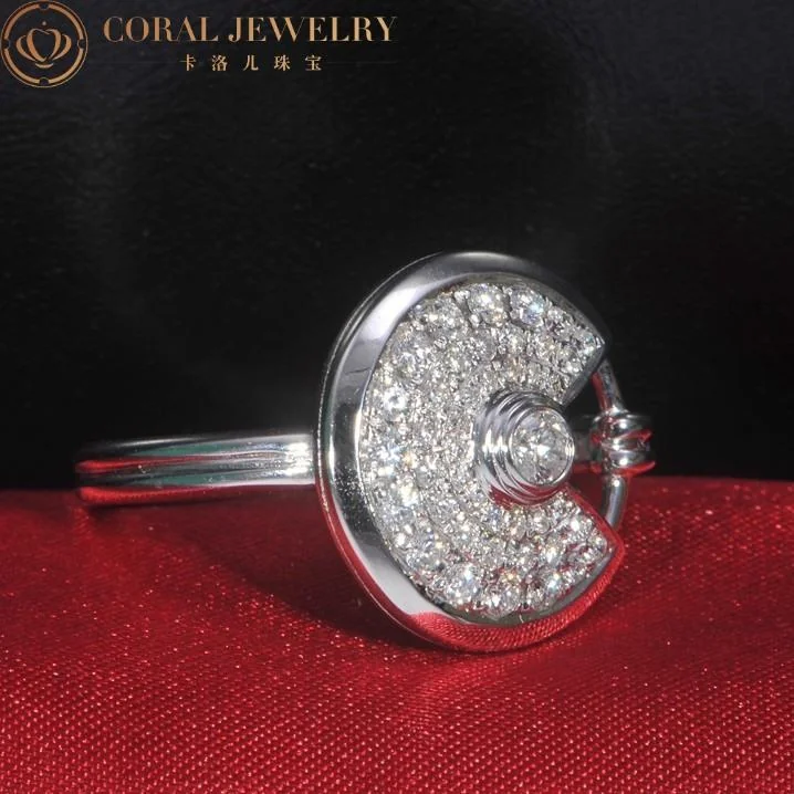 Cartier Amulette De Cartier Ring B4213500 XS Model White Gold 3
