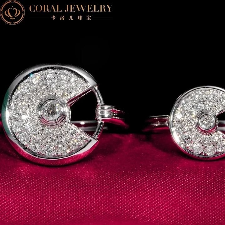 Cartier Amulette De Cartier Ring B4213500 XS Model White Gold 2