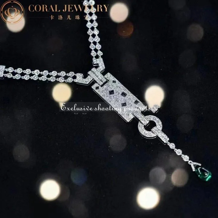 Cartier Panthère de N3014700 Cartier White Gold Diamond Panthere Necklace 5