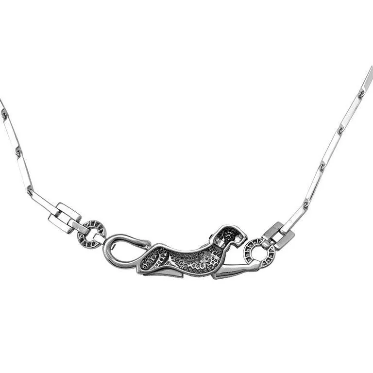 Cartier Panthère de N7048600 Cartier Necklace White Gold with Diamonds Emerald and Onyx 8