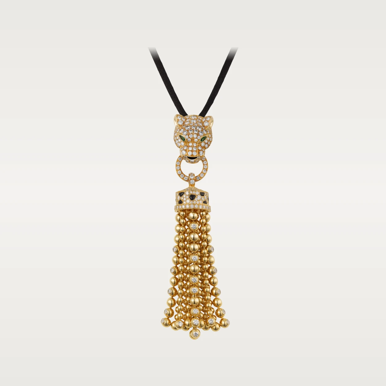 Cartier Panthère de N7424213 Cartier Necklace Yellow Gold Emeralds Onyx 3