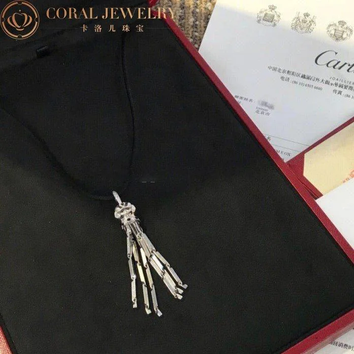 Cartier Panthère de N3022900 Cartier Necklace White Gold with Diamond Tsavorite Onyx 11