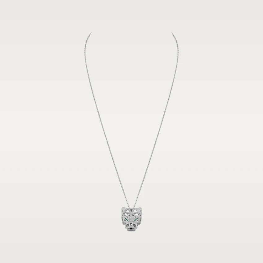 Cartier Panthère de N7424209 Cartier Necklace White Gold Diamonds Emeralds 1