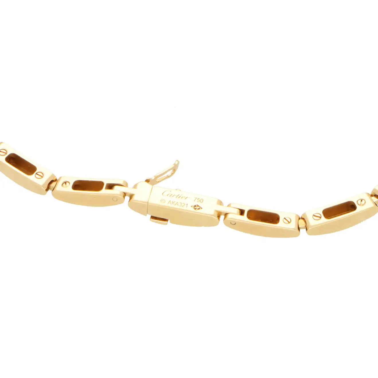 Cartier Panthère de N7059200 Cartier Diamond and Tsavorite Garnet Necklace in Yellow Gold 10