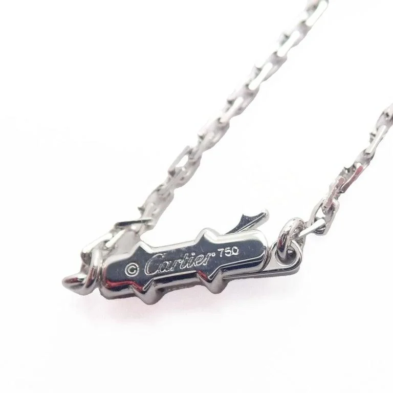Cartier Love Necklace Screws Station Long 18 Karat White Gold Chain 2