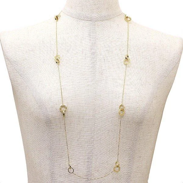 Cartier Love Necklace B7216800 Long Chain 18K Yellow Gold Long Necklace 14