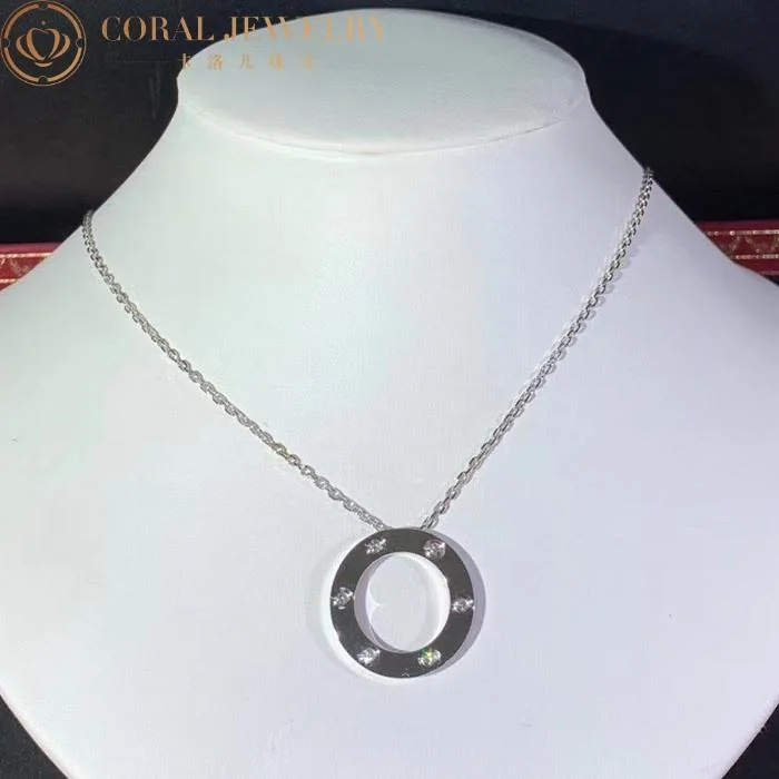 Cartier Love Necklace B7014600 6 Diamonds White Gold 6