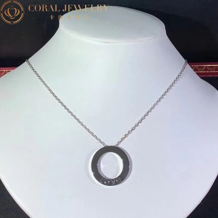Cartier Love Necklace B7014600 6 Diamonds White Gold 3