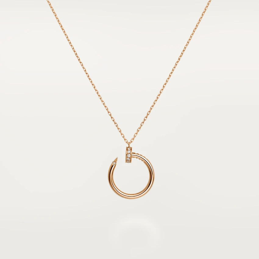 Cartier B7224513 Juste un Clou Necklace Rose Gold Diamonds 1