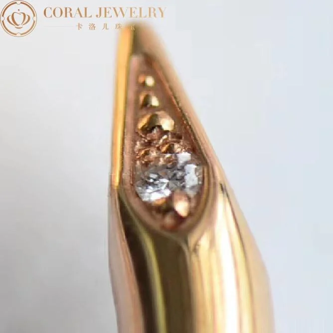 Cartier B7224513 Juste un Clou Necklace Rose Gold Diamonds 4