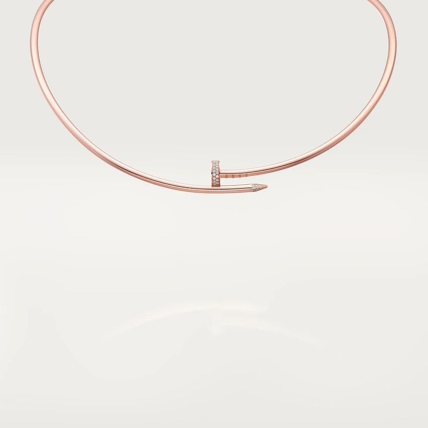 Cartier Juste un Clou Collar N7424419 Necklace Small Model Rose Gold Diamonds 1