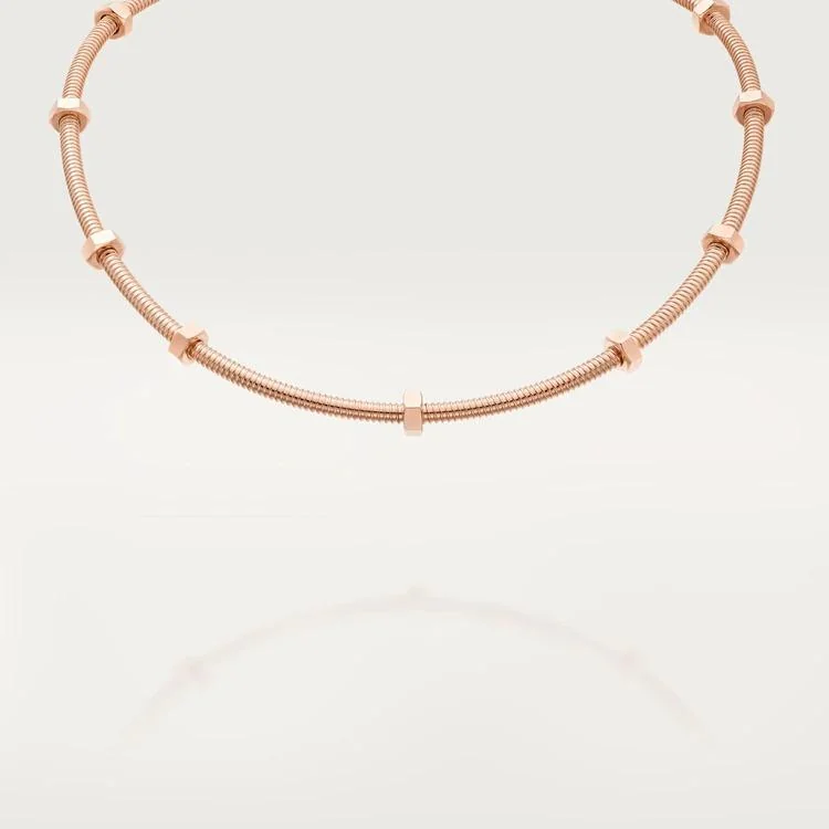Cartier Ecrou De Cartier N7424398 Necklace Rose Gold 1